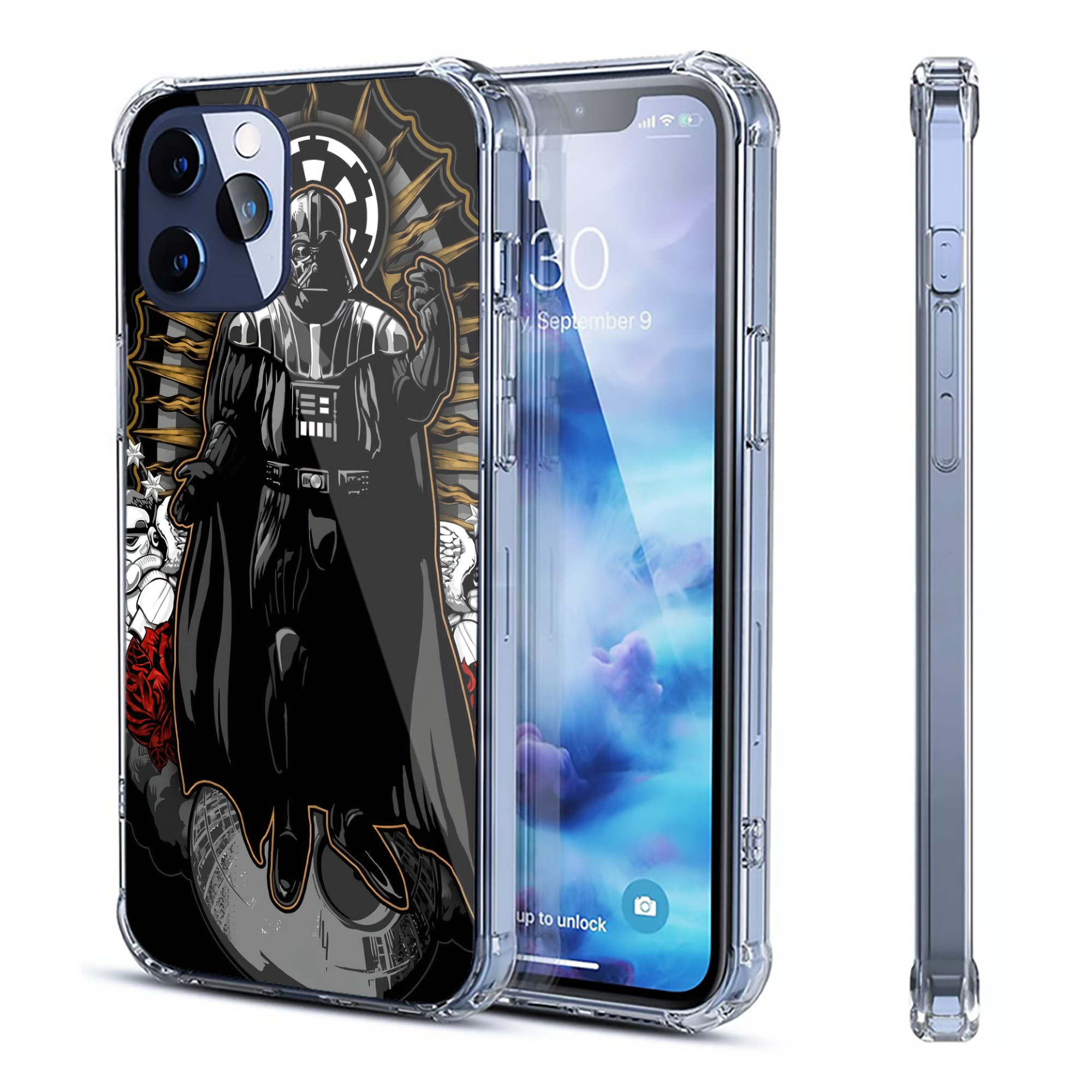 （画像用） スター・ウォーズ Star Wars 【iPhone 12シリーズ対応】透明スマホケース（クリアソフトケース）